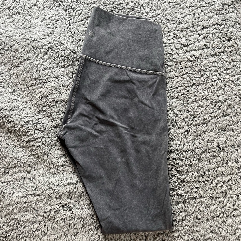 Lululemon Wunder Under Gray/Blue Sz 6